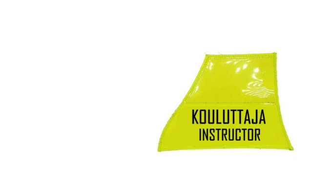 Authorities Compact vasemman puolen tunnuslaatta rintaan - KOULUTTAJA, keltainen