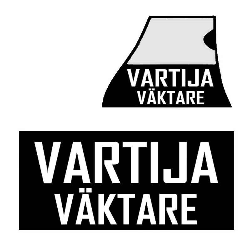 Authorities varusteliivin VARTIJA-VÄKTARE tunnuspaketti Musta