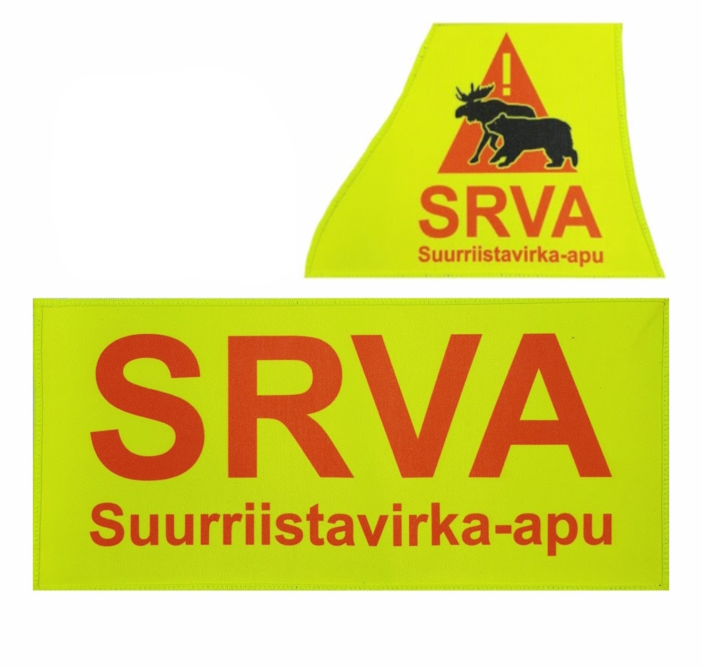 Authorities varusteliivin SRVA tunnuspaketti- keltaiset